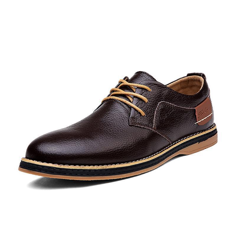 Herren Elegante und komfortable Schnürschuhe aus hochwertigem Leder EB