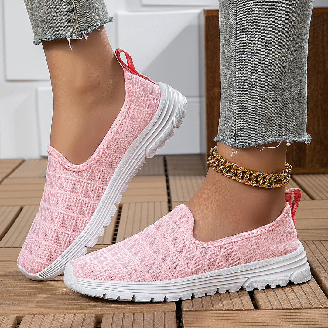 Damen Bequeme Slip-On Sneakers mit ergonomischem Design EB