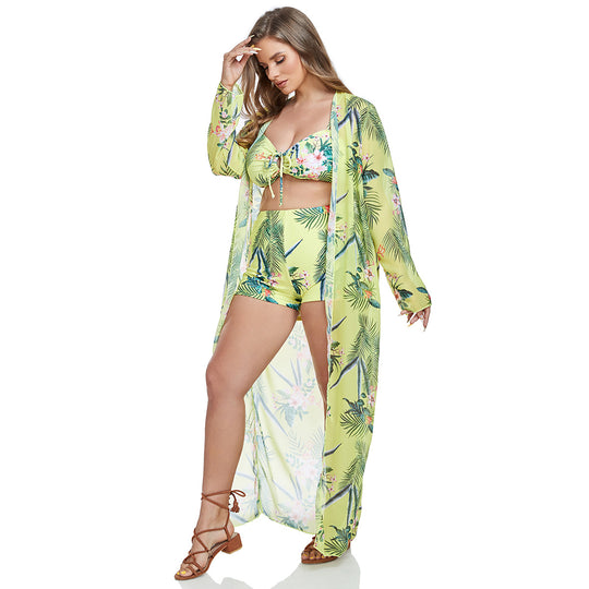 Damen Bikiniset mit leicht weiterem Strandüberwurf EB