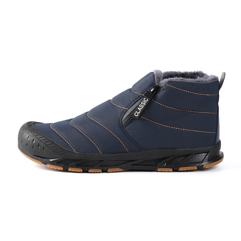 Damen gefütterte Winterboots mit rutschfester Sohle und praktischem Klettverschluss EB
