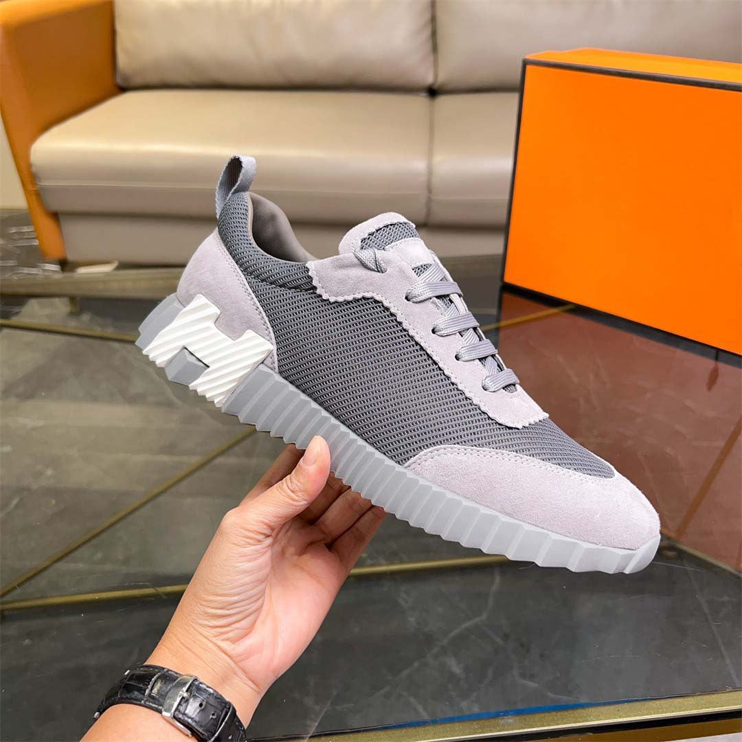 Damen Modische Sneakers mit atmungsaktiver Oberflächenstruktur und robustem Profil EB