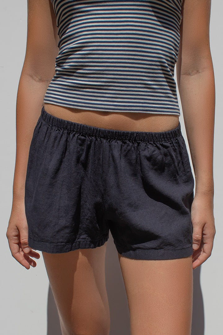 Damen Schlafshorts im gestreiften Design EB
