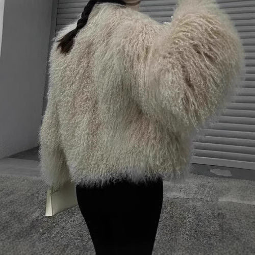 Damen Flauschige Kuscheljacke EB