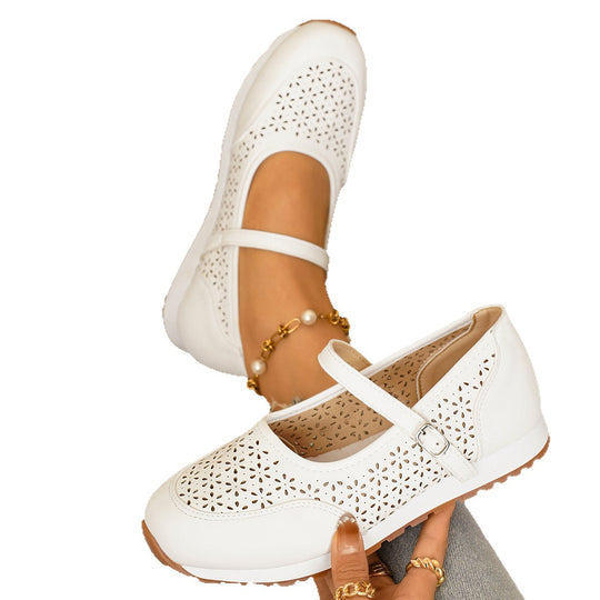 Damen sommerliche Clogs mit atmungsaktivem Muster EB