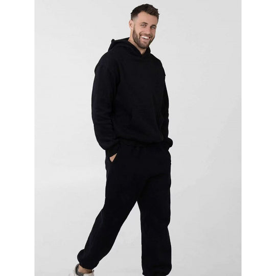 Damen nan extraweicher Oversize-Hoodie mit strukturierter Kängurutasche, überschnittener Schulter und angerauter Innenseite EB