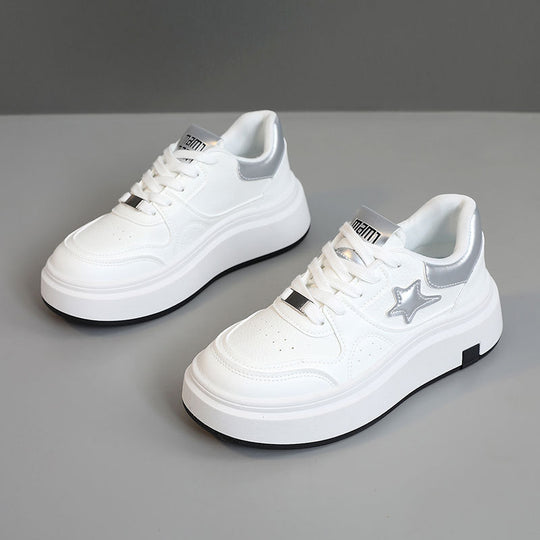Damen Plattform Sneakers mit modischem Design und komfortabler Dämpfung EB