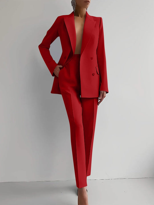 EB | stilvolle maßgeschneiderte Anzug - elegantes Blazer- und Hosen-Set für Frauen