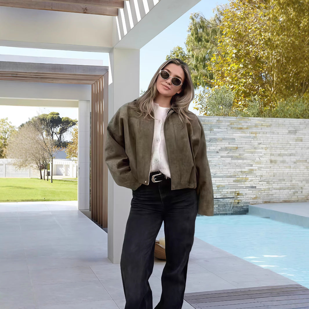 Damen Kurzjacke im urbanen Vintage-Stil EB