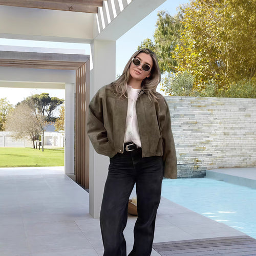 Damen Kurzjacke im urbanen Vintage-Stil EB