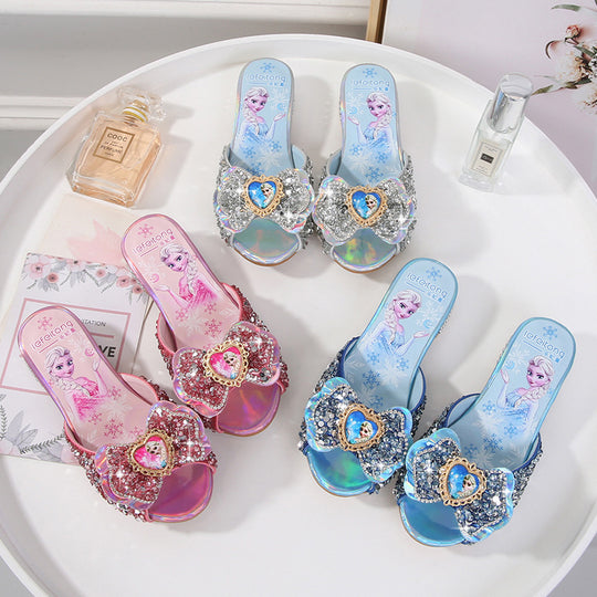 Damen Glitzernde Hausschuhe EB