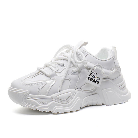 Damen modische Chunky Sneakers mit atmungsaktiver Mesh-Oberfläche und dämpfendem Sohlenprofil EB