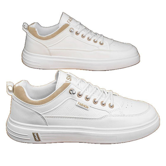Damen Modische Sneakers mit hochwertiger Lederoberfläche und dämpfendem Fußbett EB