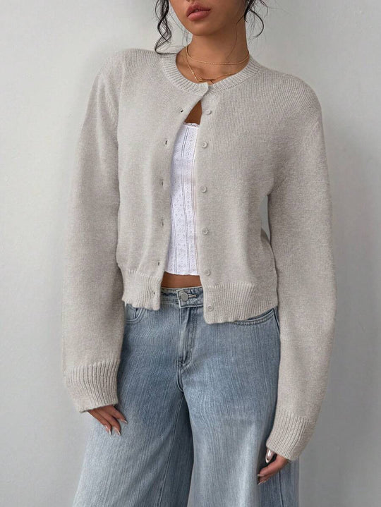 Damen Strickjacke im Oversized-Stil EB