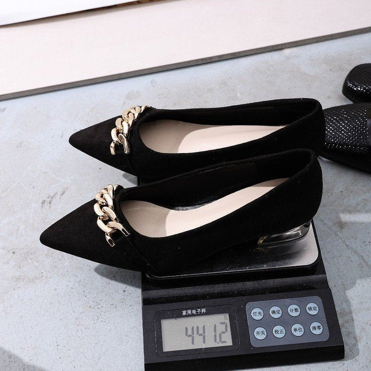 Damen Elegante Ballerinas mit funkelndem Detail EB