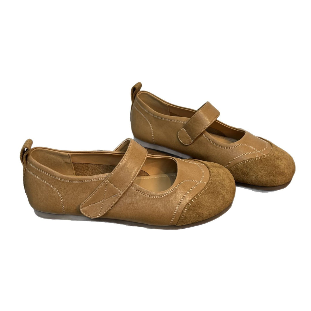 Damen Ballerinas mit verstellbarem Riemen und gepolsterter Innensohle EB