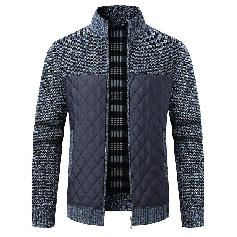Herren modische Übergangsjacke mit strukturiertem Design und isolierendem Innenfutter EB