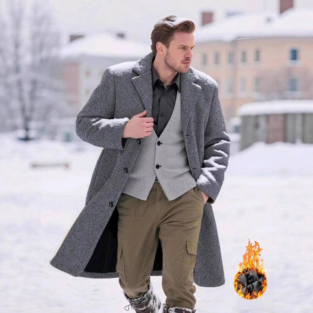 Herren klassischer Wollmantel EB