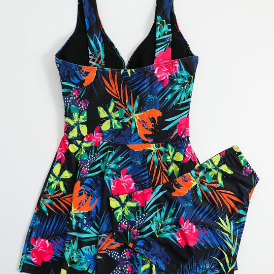 Damen Schwimmanzug mit elegantem Wickeldesign EB