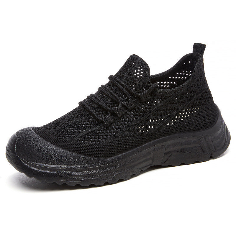 Damen Atmungsaktive Sneaker mit elastischem Schnürsystem und rutschfester Sohle EB
