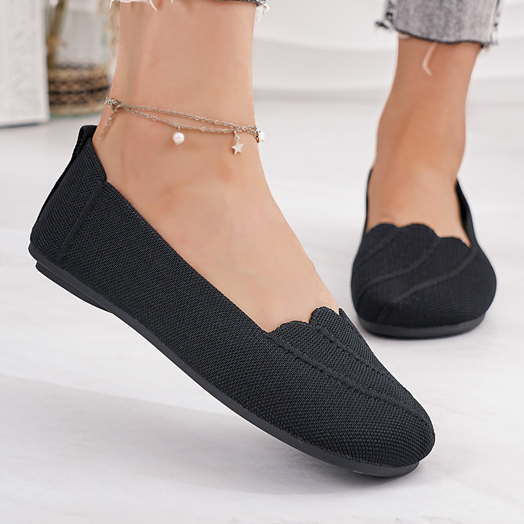 Damen Bequeme Slipper mit eleganter Struktur und rutschfester Sohle EB