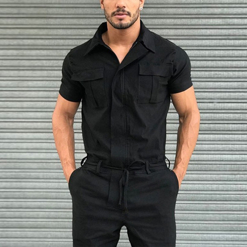 Damen Utility Overall mit praktischen Taschen und Gürteldesign EB