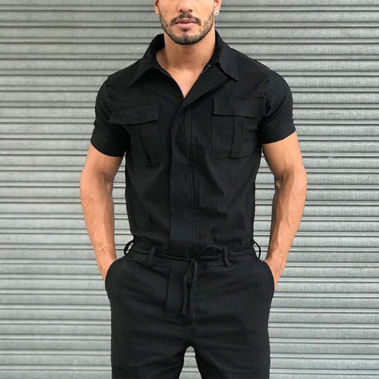 Damen Utility Overall mit praktischen Taschen und Gürteldesign EB