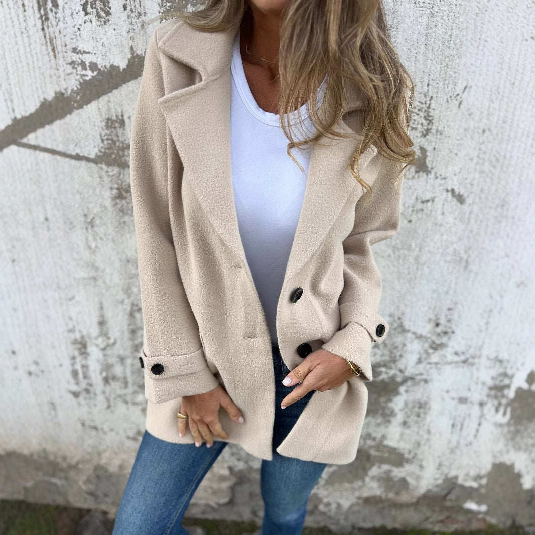 Damen modische Oversized-Manteljacke EB