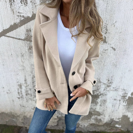 Damen modische Oversized-Manteljacke EB