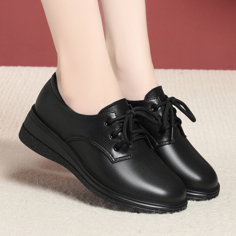 Damen Bequeme Schnürschuhe mit rutschfester Sohle EB