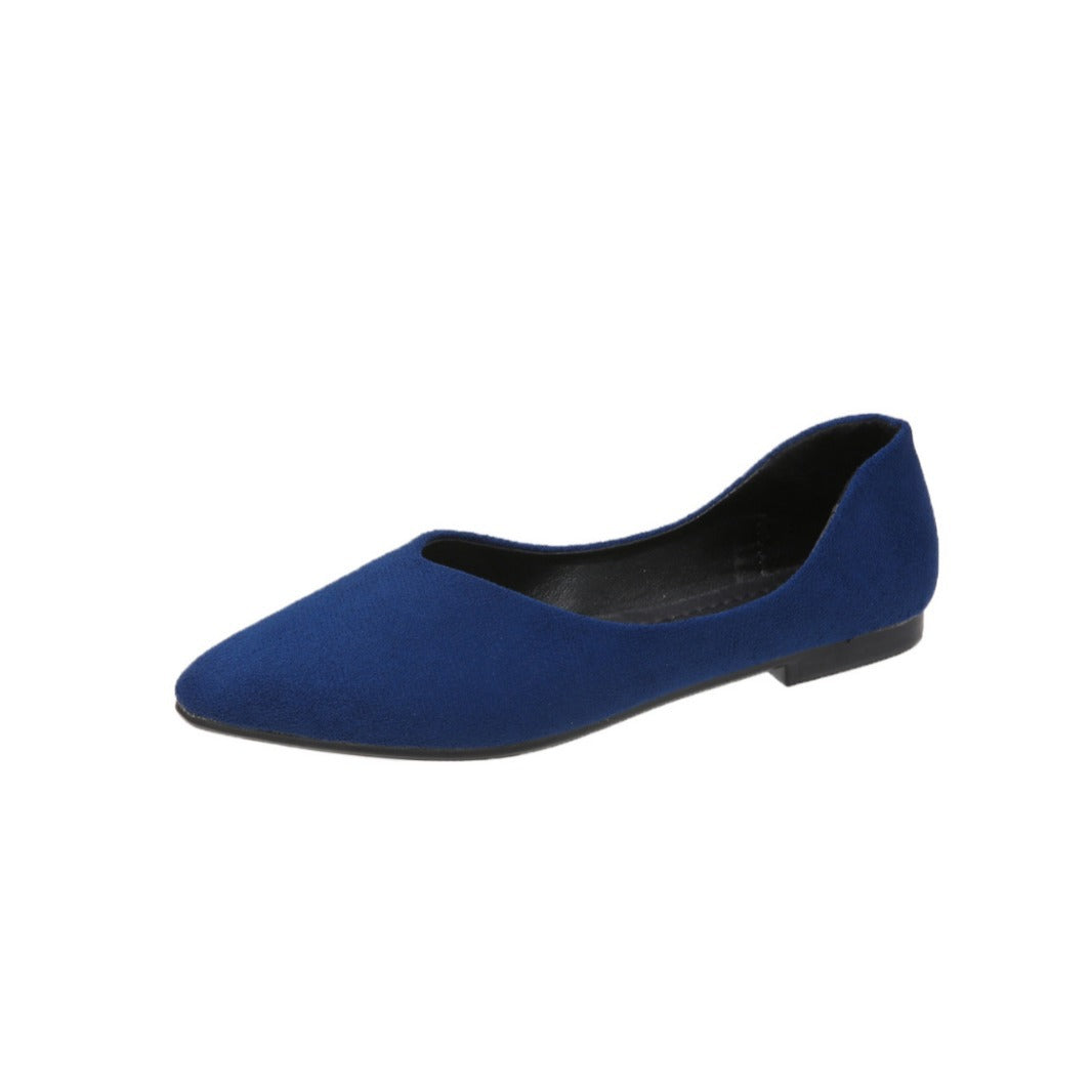 Damen Ballerinas im eleganten, minimalistischen Design mit spitzer Zehenpartie EB