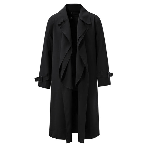 Damen Trenchcoat mit asymmetrischem Reversdesign und praktischen verstellbaren Ärmeln EB