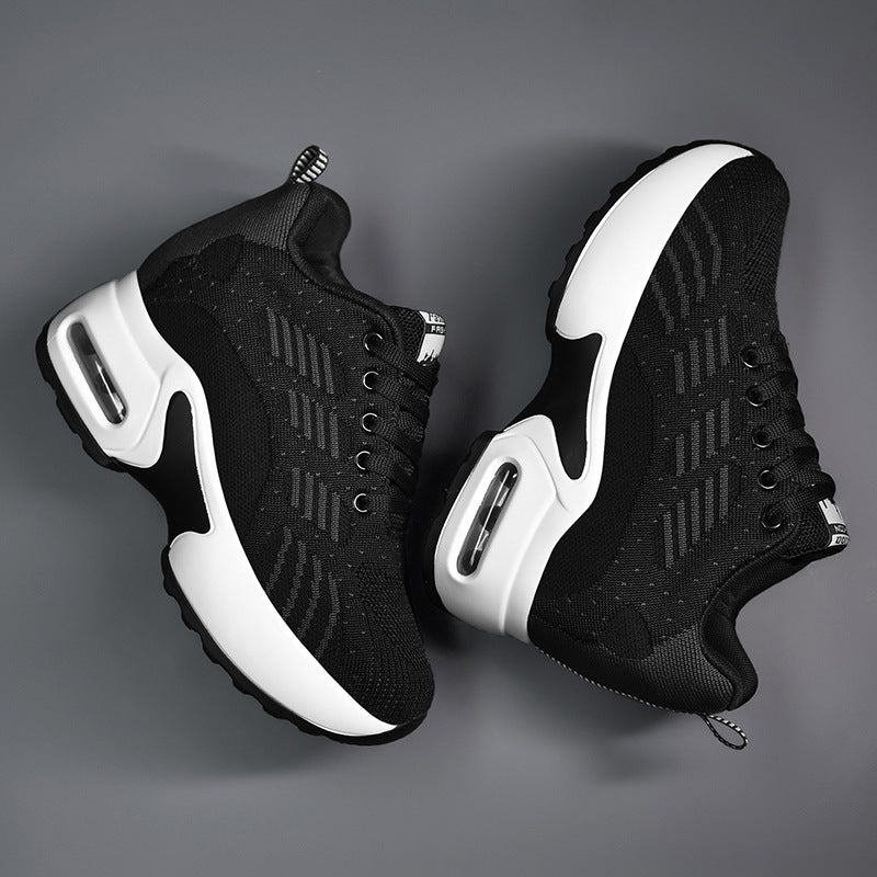 Damen Sportliche Sneakers mit dämpfender Luftpolstersohle und atmungsaktivem Obermaterial EB