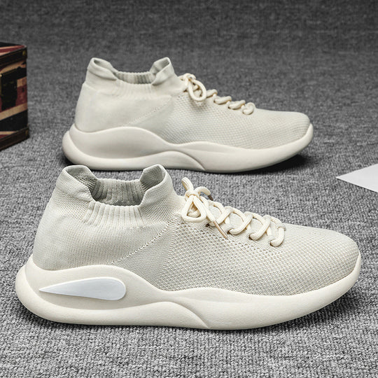 Damen Komfortable Strick-Sneaker mit atmungsaktiver Mesh-Oberfläche EB