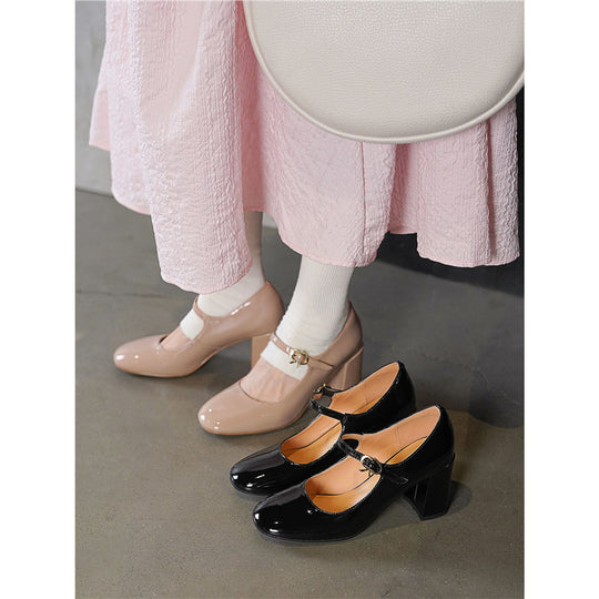 Damen elegante Pumps mit verstellbarem Riemchen EB