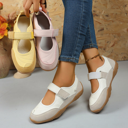 Damen Komfortable Klett-Schuhe mit atmungsaktivem Obermaterial und ergonomischer Sohle EB