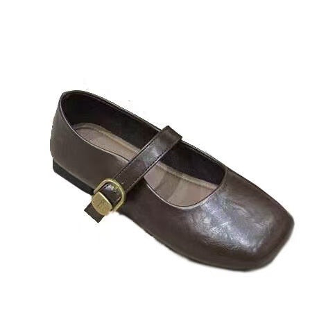 Damen Mary Jane Schuhe mit verstellbarem Riemen und eleganter Schnalle EB