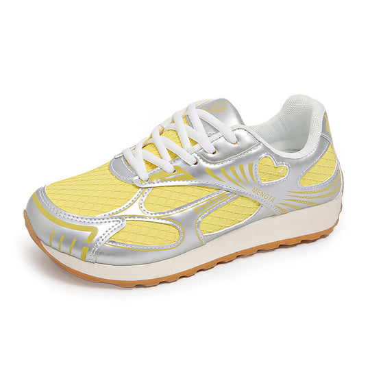 Damen Sportliche Sneakers mit atmungsaktivem Netzoberteil und flexibler Laufsohle EB