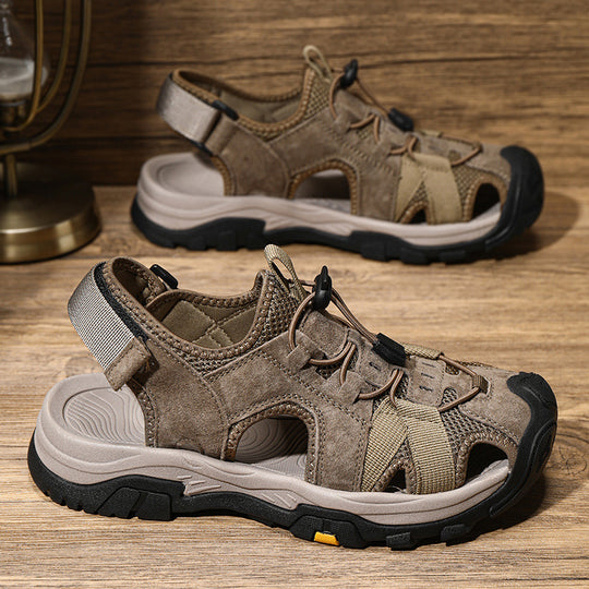 Damen Sportliche Trekking-Sandalen mit rutschfester Sohle und atmungsaktivem Design EB