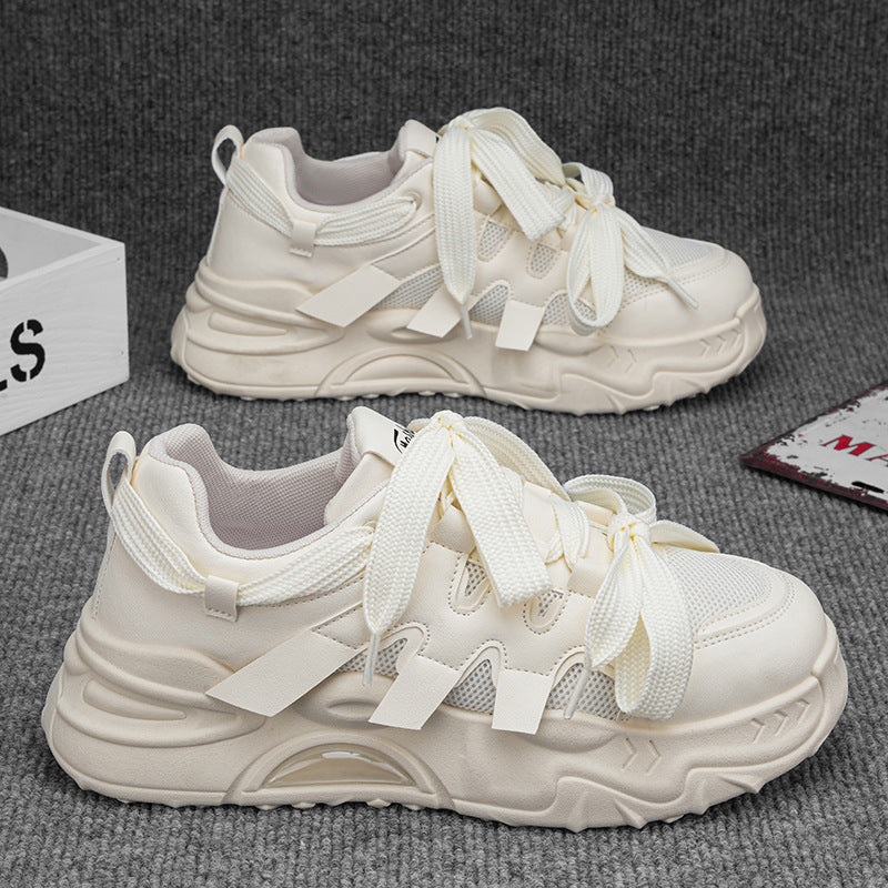 Damen Sportliche Sneakers mit atmungsaktivem Mesh-Obermaterial und robustem Sohlenprofil EB