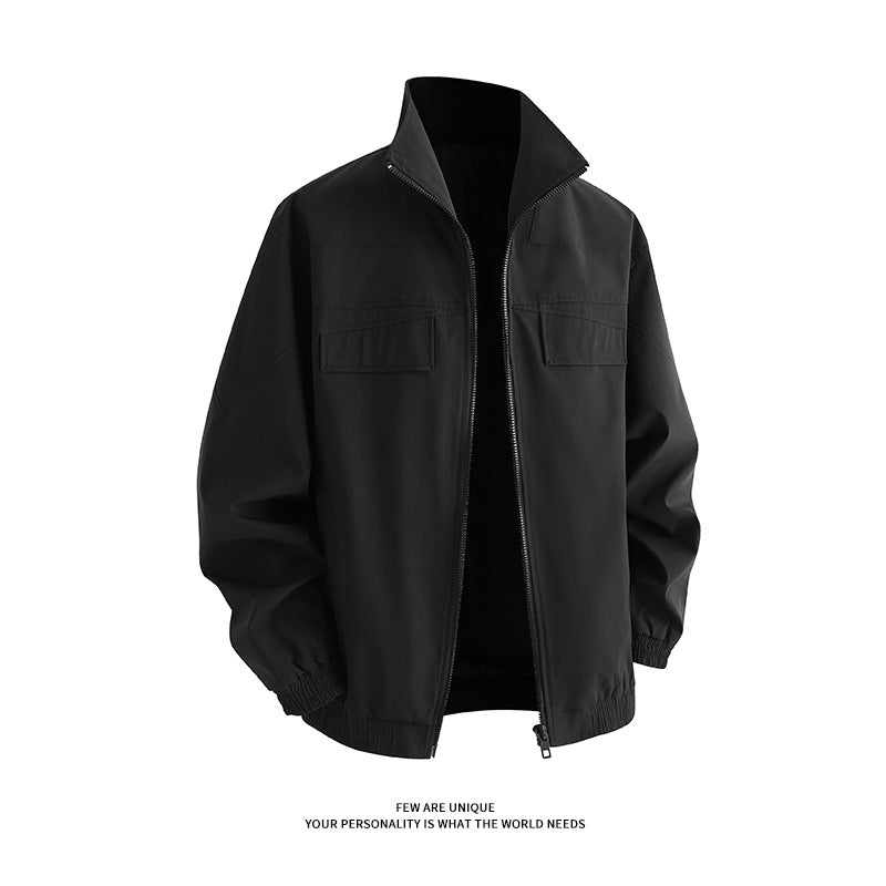 Herren Freizeitjacke mit praktischen Taschen und hohem Kragen EB