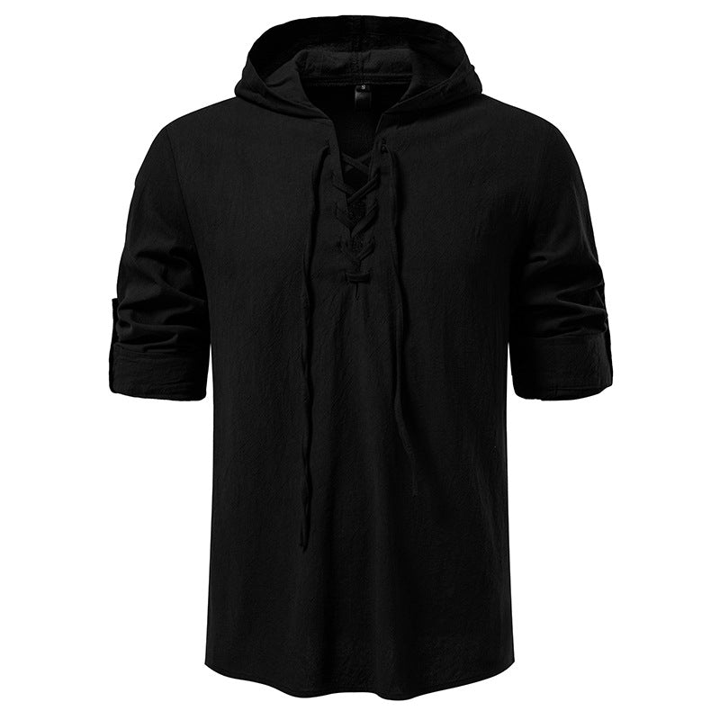 Herren Kapuzentop mit einzigartigem Schnürdesign EB