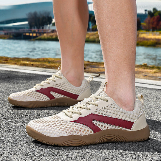 Herren nan urbaner Mesh-Runner mit dreidimensionalem Belüftungsgewebe, stoßdämpfender Leichtschaum-Zwischensohle und Fersen-Zuglasche EB