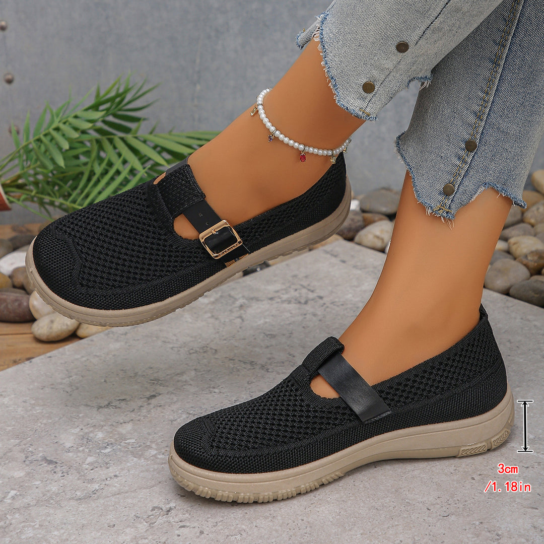 Damen atmungsaktive Schnürschuhe mit sportlichem Design und komfortablem Fußbett EB