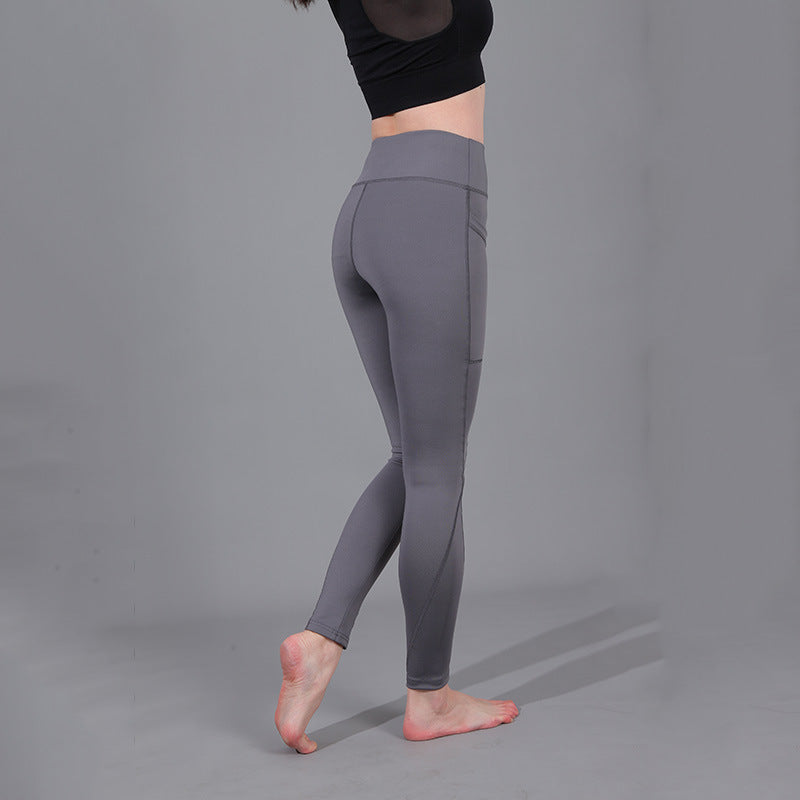 Damen Hochleistungs-Leggings mit praktischen Seitentaschen EB