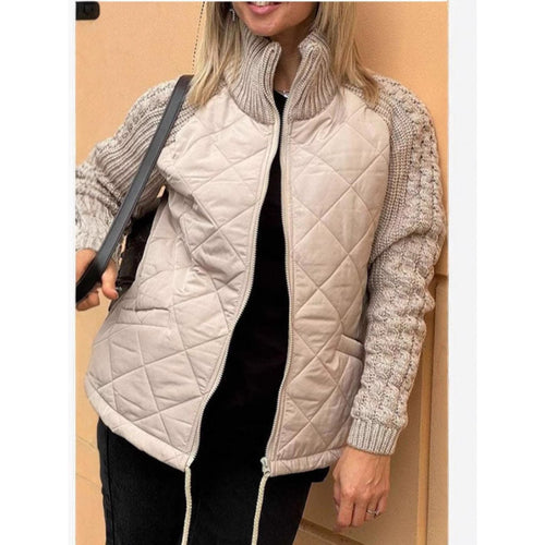 Damen Steppjacke mit Wolldetails EB