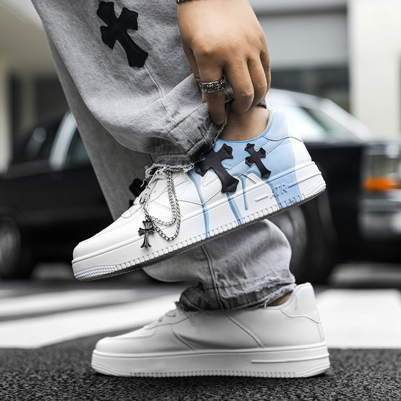 Damen Sneakers im modernen Design mit einzigartigem Ketten-Detail EB
