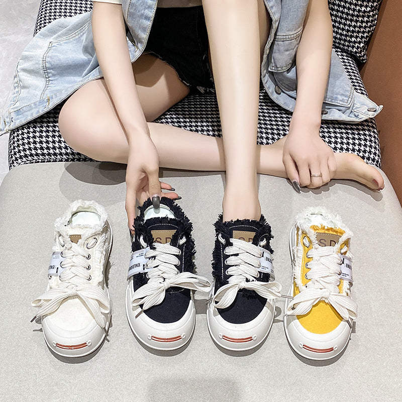 Damen Trendige Sneaker mit kuscheligem Innenfutter und einzigartigem Obermaterial EB