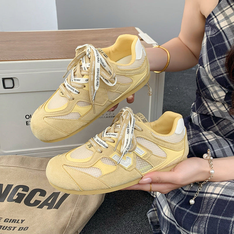 Damen Sportliche Sneakers mit atmungsaktivem Mesh-Obermaterial und rutschfester Sohle EB