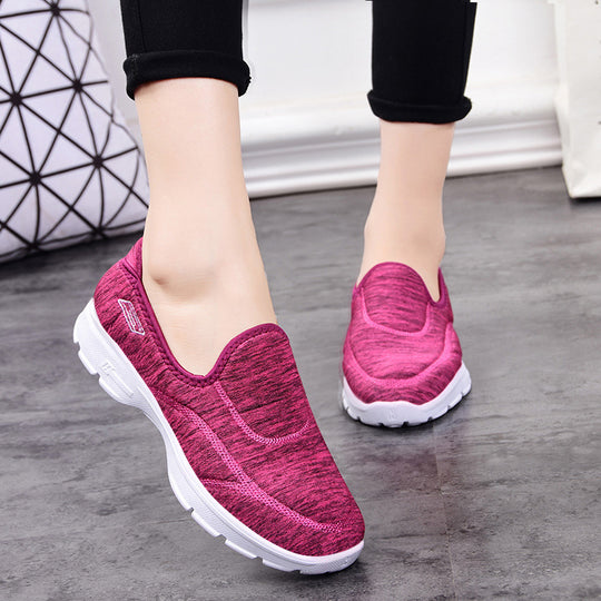 Damen nan elastische Schlupf-Sneaker mit orthopädischer Mittelfußstütze und rutschfester EVA-Sohle EB