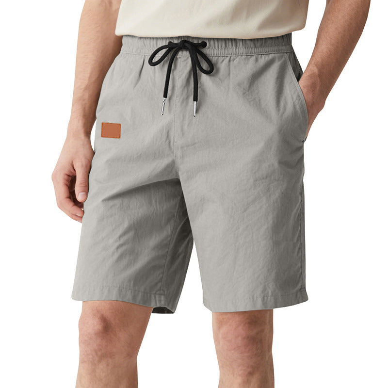 Herren nan schnelltrocknende Badeshorts im Bermuda-Schnitt mit elastischem Bund und Kordelzug EB